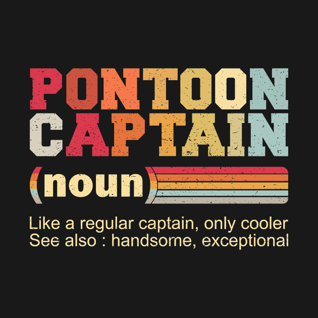 Boat Stuff Captain funny pontoon boating lake ship by AntiAntiFlorian