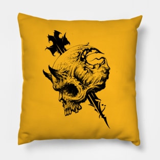 Demon Skull Pillow