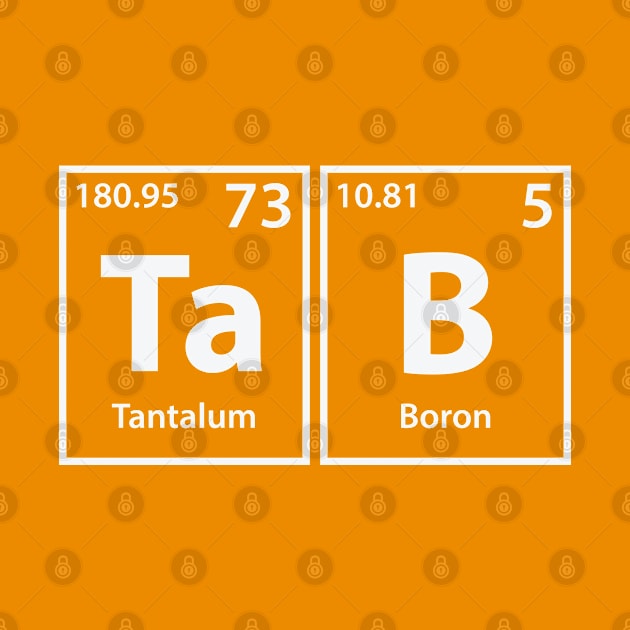 Tab (Ta-B) Periodic Elements Spelling by cerebrands