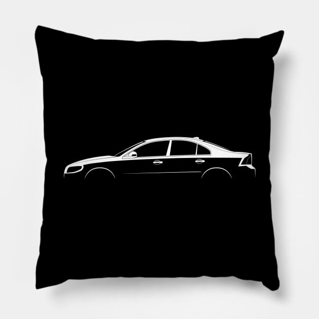 Volvo S80 (2006) Silhouette Pillow by Car-Silhouettes