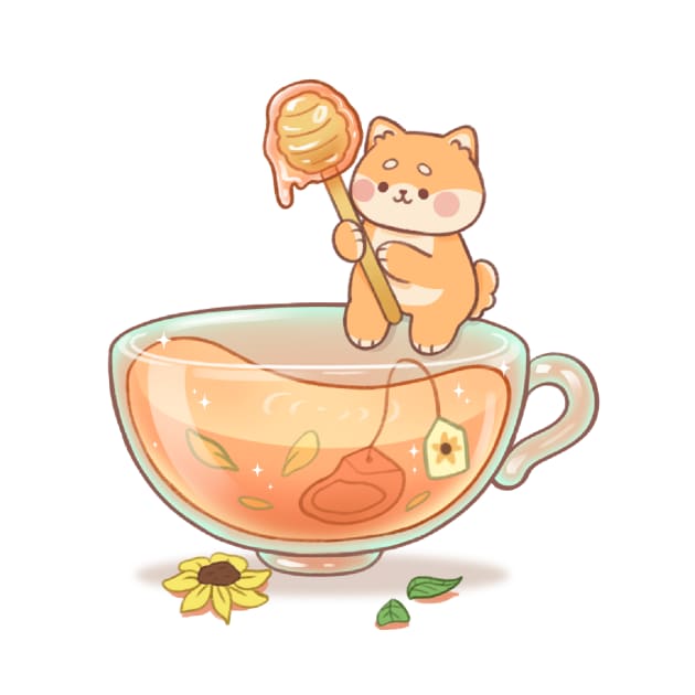 Shiba Honey Tea Cup by Kukoo.Kat