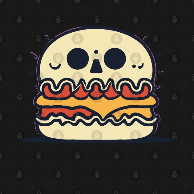 Skull Burger by Eliane Gomes