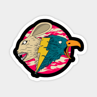 Rabbit & Eagle Magnet