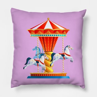 Carousel Merry Go Round Pony Horse Pillow