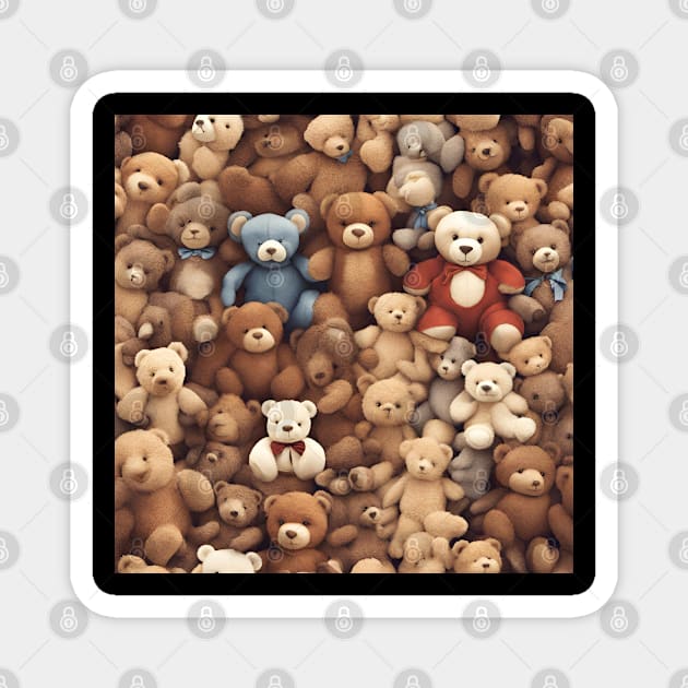 Teddy Bear Magnet by Abeer Ahmad