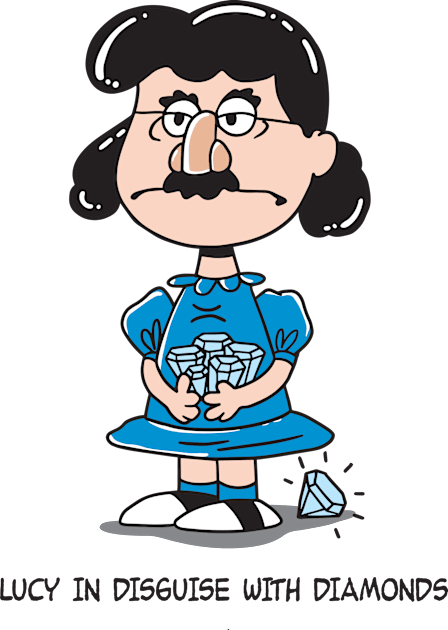 Lucy In Disguise Kids T-Shirt by Chewbaccadoll