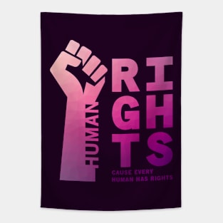 Human Rights Fist Up Illustration 01 Tapestry