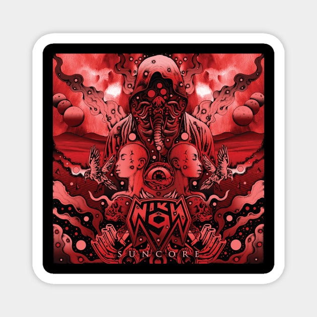 Suncore red cover Magnet by NikyNine