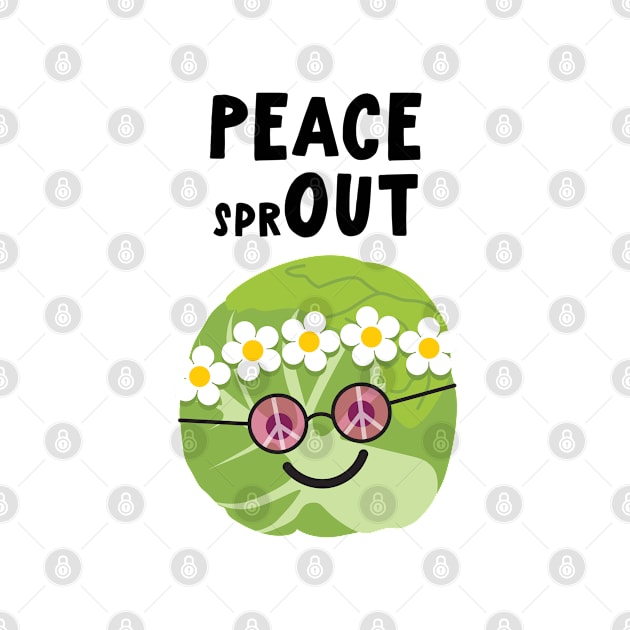 Peace Out Brussels Sprout! by VicEllisArt