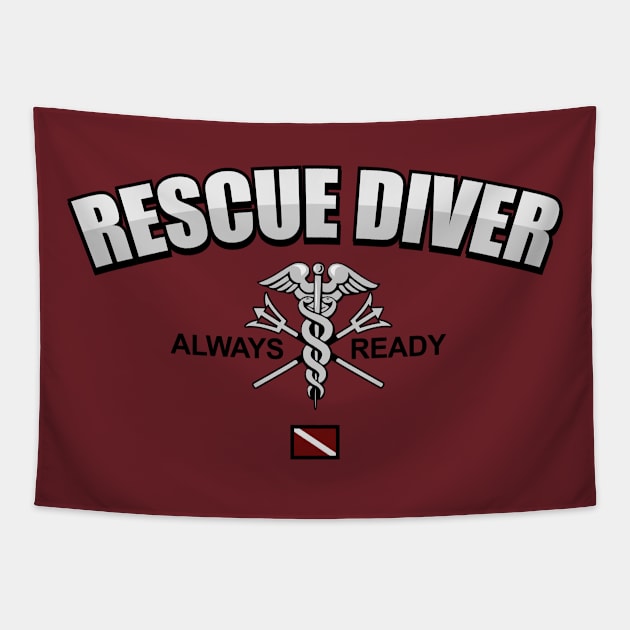 Rescue Diver - Always Ready Tapestry by TCP