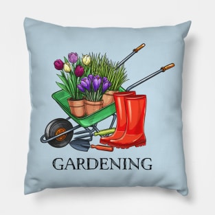 gardening tools Pillow