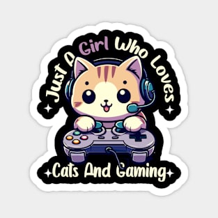 Easily distracted by Cats and Games Magnet