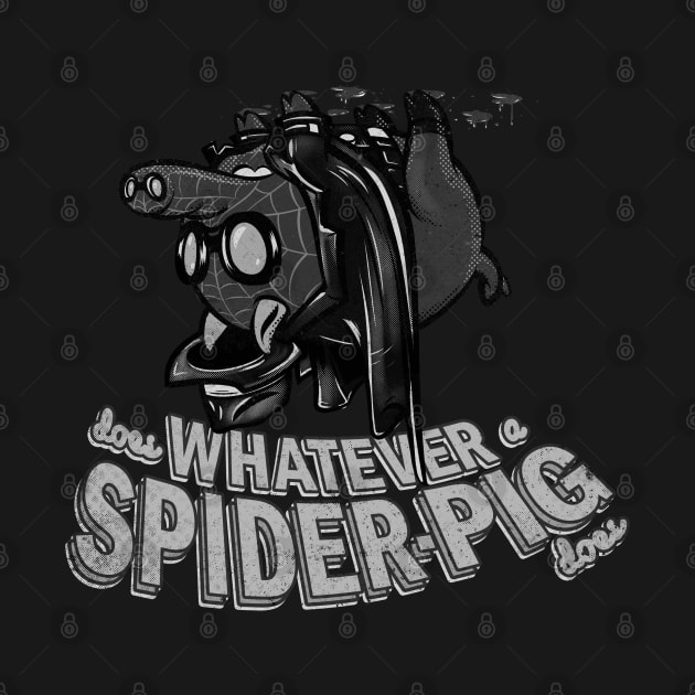 Spiderpig NOIR by poopsmoothie