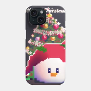 A ducks next to a christmas tree Phone Case