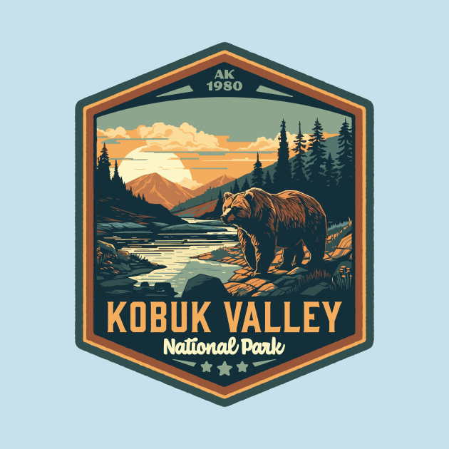 Kobuk Valley National Park Vintage WPA Style National Parks Art by GIANTSTEPDESIGN