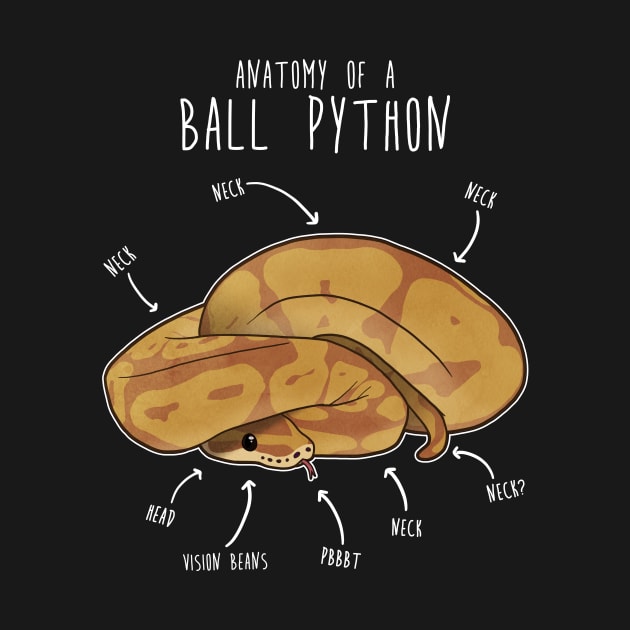 Anatomy of a Caramel Ball Python by Psitta