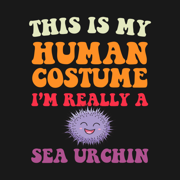 Sea urchin Retro Groovy Funny & humor Sea urchins Cute & Cool Art Design Lovers by zyononzy