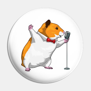 Hamster Singer Microphone Music Pin