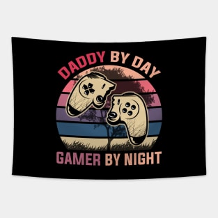 Daddy By Day Gamer By Night Tapestry