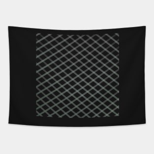 Dark Green Lattice Tapestry