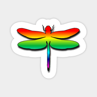 Rainbow Dragonfly Magnet