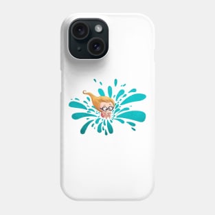 Niña bomba agua para camiseta Phone Case