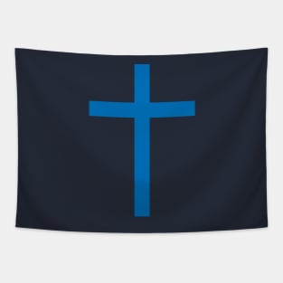 Latin cross (blue) Tapestry