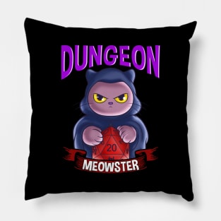 Dungeon Meowster Cute & Funny Gaming Pillow