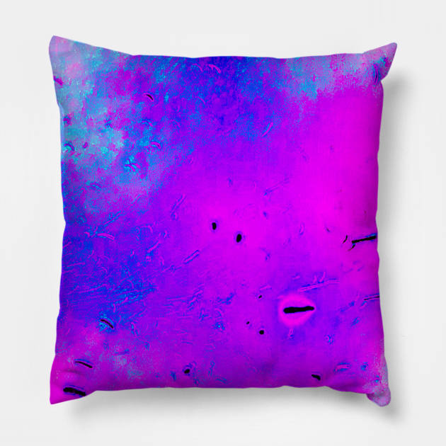 Blue Pink Explosion Pillow by wildjellybeans