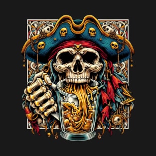 Rum Skull Pirate T-Shirt