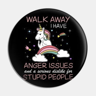 walk aways I have anger issues farm t shirts Pin