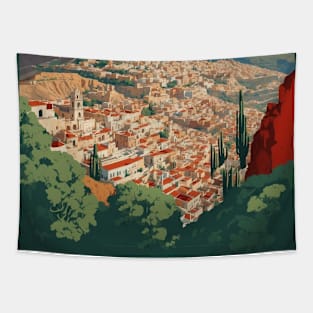 Commonfort Guanajuato Mexico Tourism Travel Vintage Tapestry