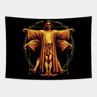 Vitruvian Dude Da Vinci Vitruvian Man Big Lebowski Tapestry