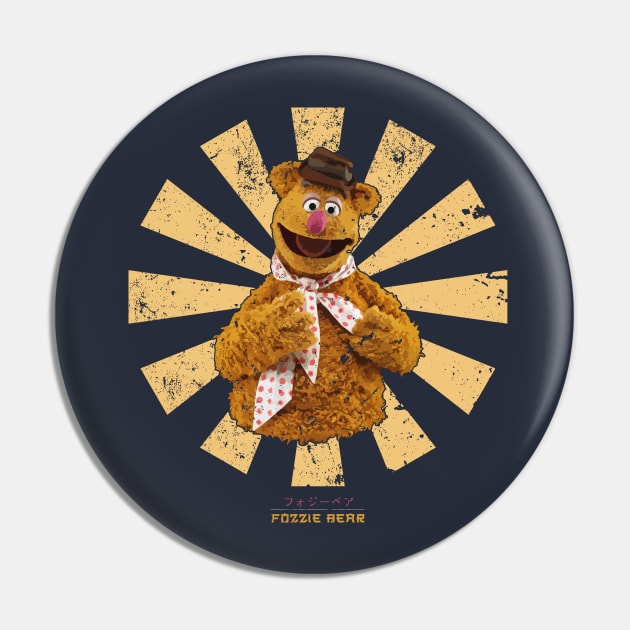 Fozzie Bear Retro Japanese Muppets Pin by Nova5