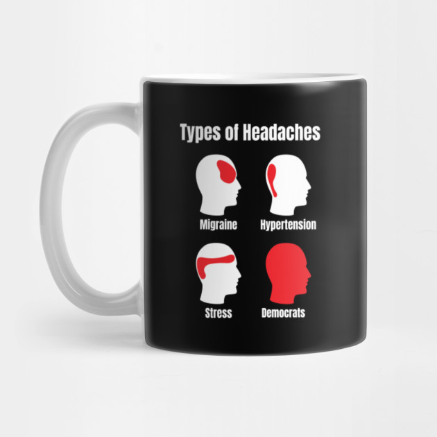Headache Meme Funny Red Area Democrats Headache Meme Mug Teepublic