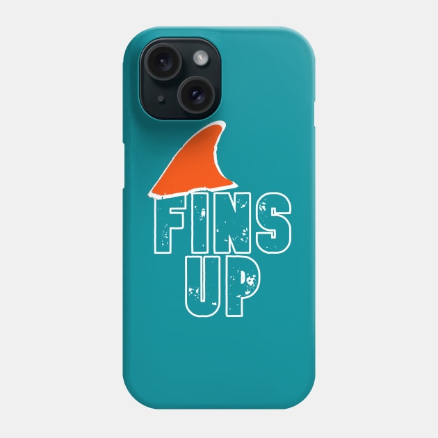 Miami Dolphins - Fins Up Phone Case by Pretty Good Shirts