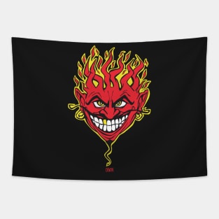 Devil fireball Tapestry