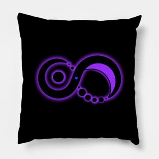 Solaris Moebius Violett (Logo klein) Pillow