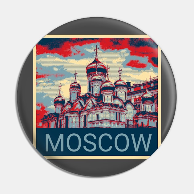 Moscow in Shepard Fairey style design Pin by Montanescu