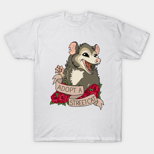 Possum - Adopt a street cat - Possum - T-Shirt