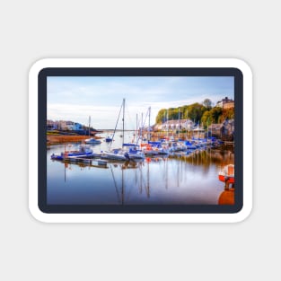 Porthmadog Harbor Boats, Gwynedd, Wales Magnet