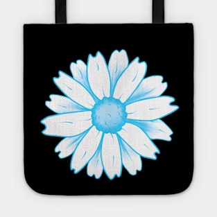 Cool Blue Flower Tote