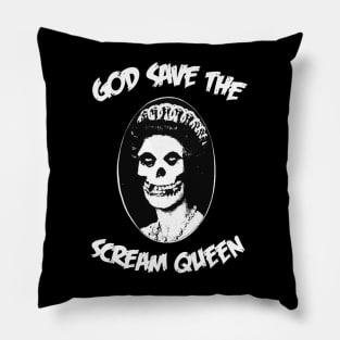 God Save the Screm Queen Pillow