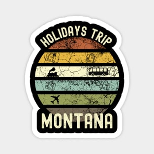 Holidays Trip To Montana, Family Trip To Montana, Road Trip to Montana, Family Reunion in Montana, Holidays in Montana, Vacation in Montana Magnet