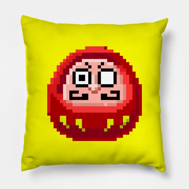 8 Bit Daruma Pillow by EvilTees