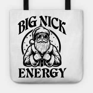 Big Christmas Nick Energy Santa Claus Naughty Xmas Tote