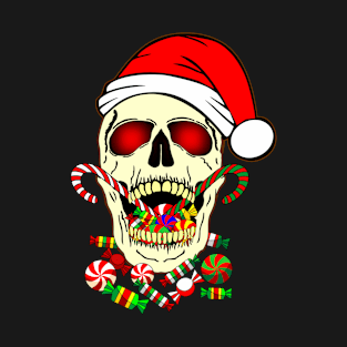 Skull Christmas Santa Claus 2# T-Shirt