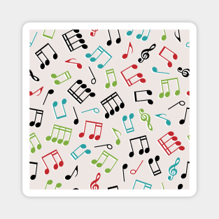 Musical Notes Pattern Magnet