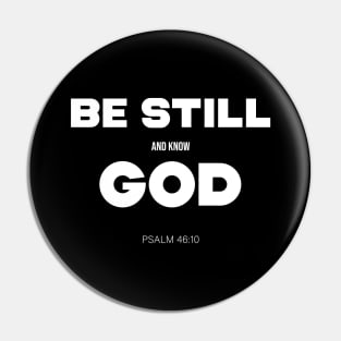 Bible Scripture Psalm 46:10 Quote Pin