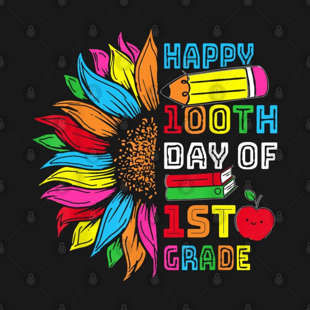 Happy 100th Day Of First Grade 100 Days Smarter by cyberpunk art